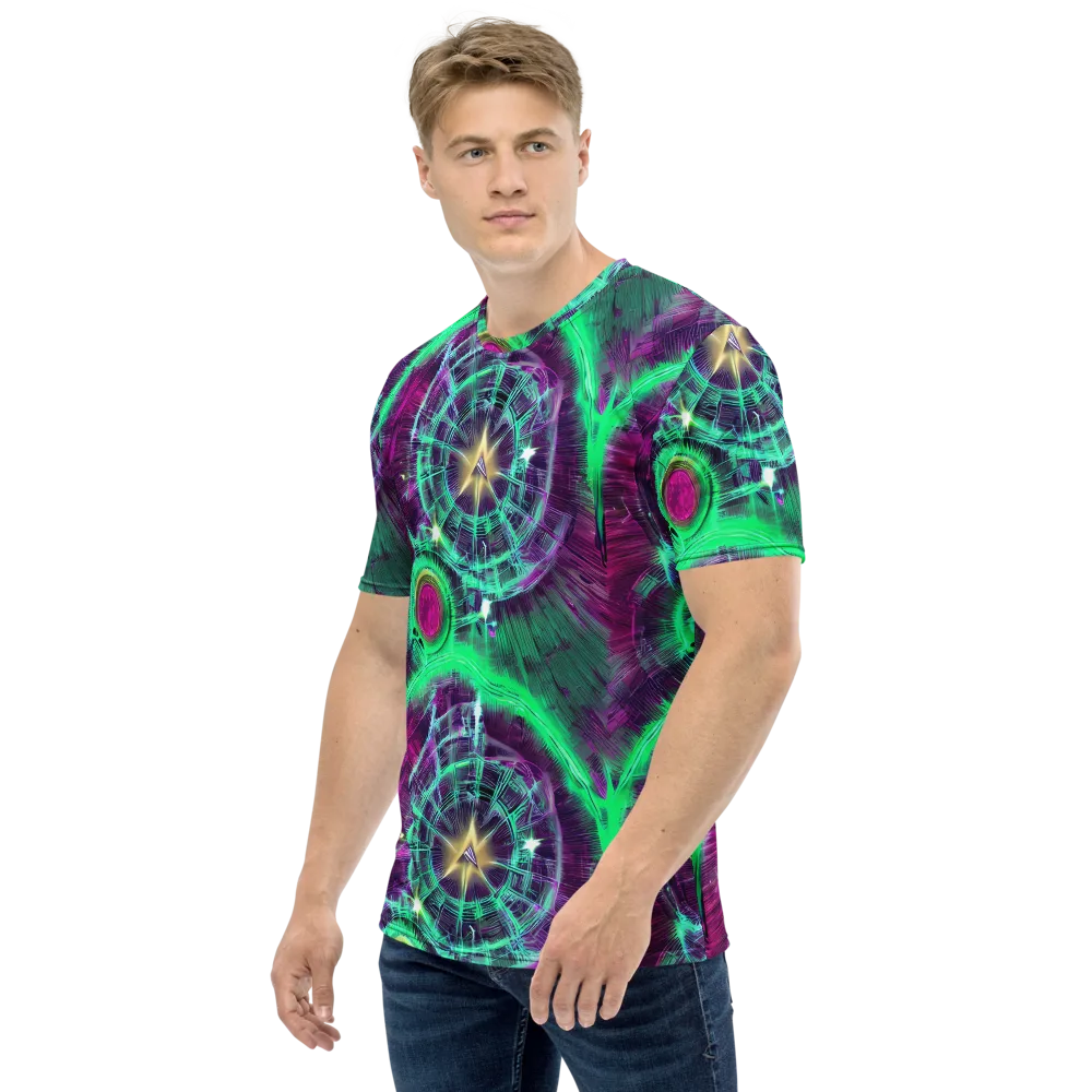 Müller Vortex on Men's Crew Neck T-Shirt — Left