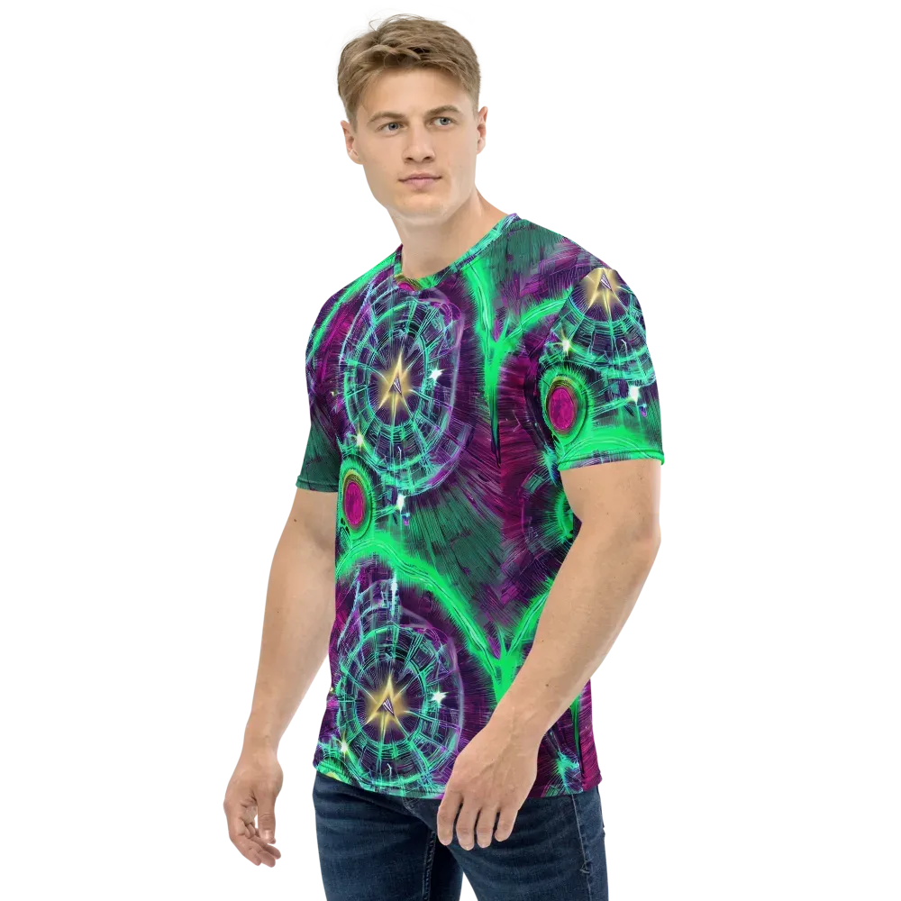 Müller Vortex on Men's Crew Neck T-Shirt — Left