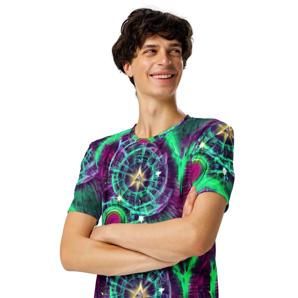 Müller Vortex on Men's Crew Neck T-Shirt — Left Front