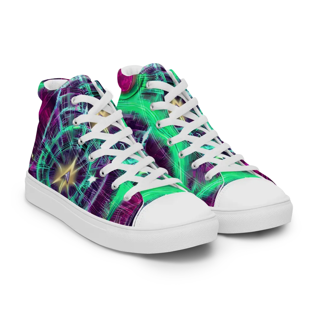 Müller Vortex on Men's High Top Canvas Shoes — Right Front