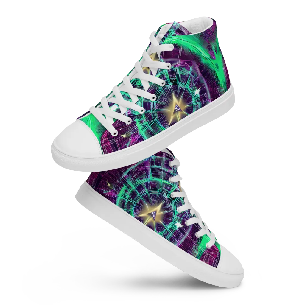 Müller Vortex on Men's High Top Canvas Shoes — Front