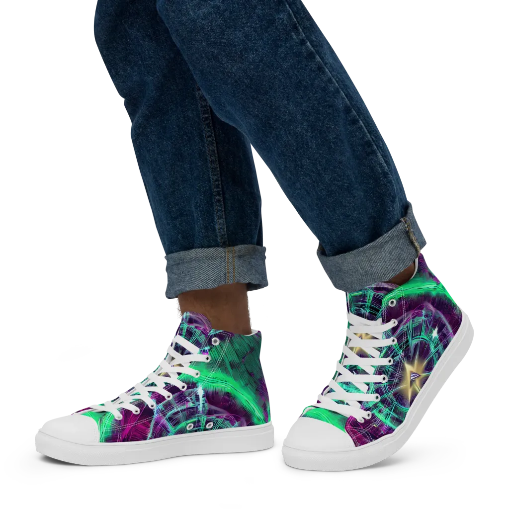 Müller Vortex on Men's High Top Canvas Shoes — Left