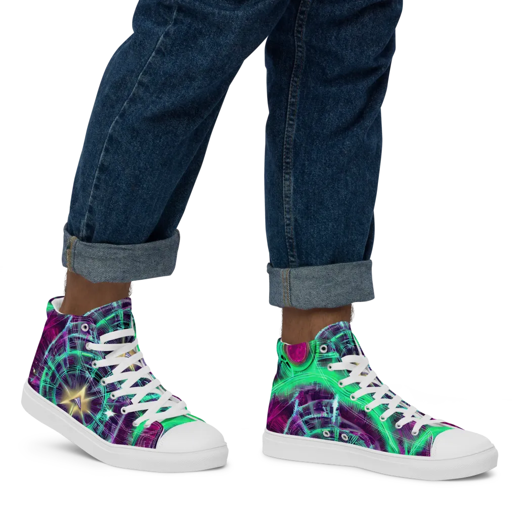 Müller Vortex on Men's High Top Canvas Shoes — Right