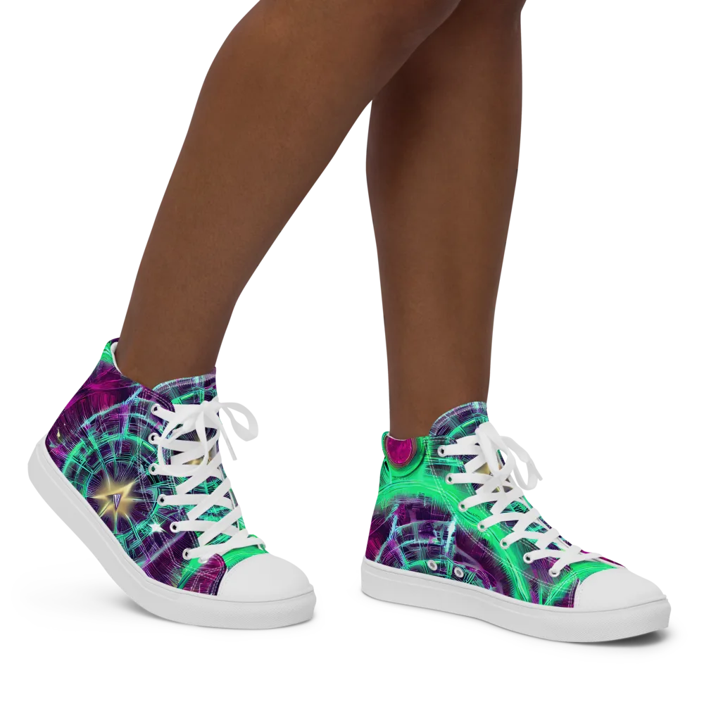 Müller Vortex on Women's High Top Canvas Shoes — Right