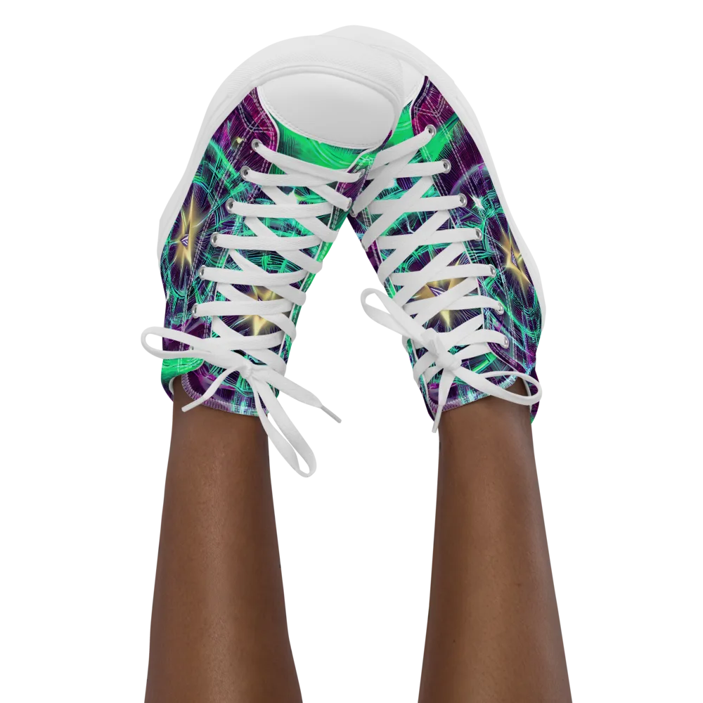Müller Vortex on Women's High Top Canvas Shoes — Front