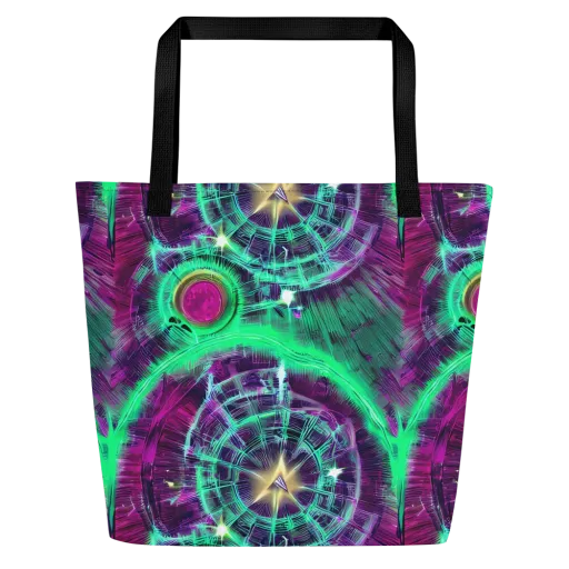 Müller Vortex on a Large Tote Bag W/ Pocket