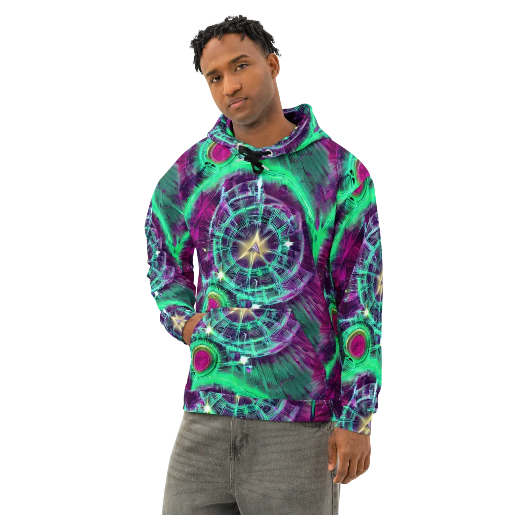 Müller Vortex on Cotton Hoodie — Left Front