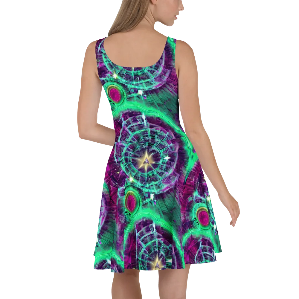 Müller Vortex on Skater Dress — Back
