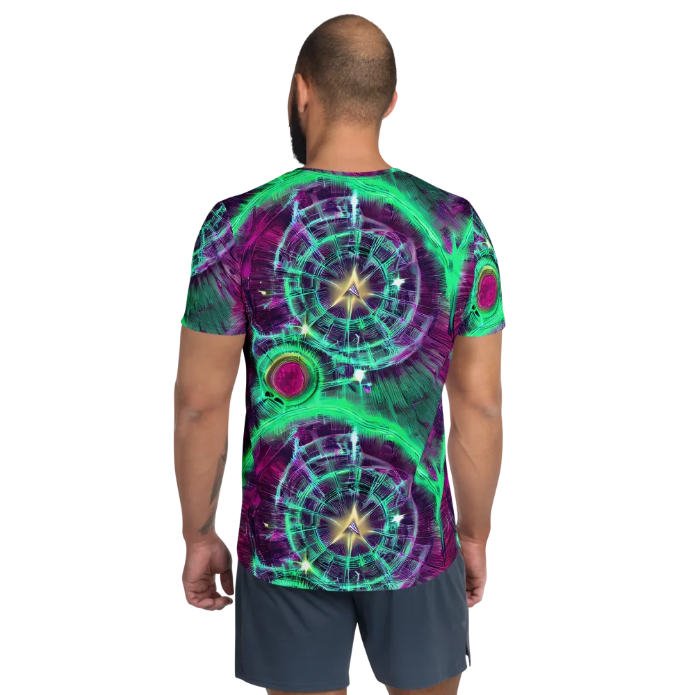 Müller Vortex on Men's Athletic T-Shirt — Back