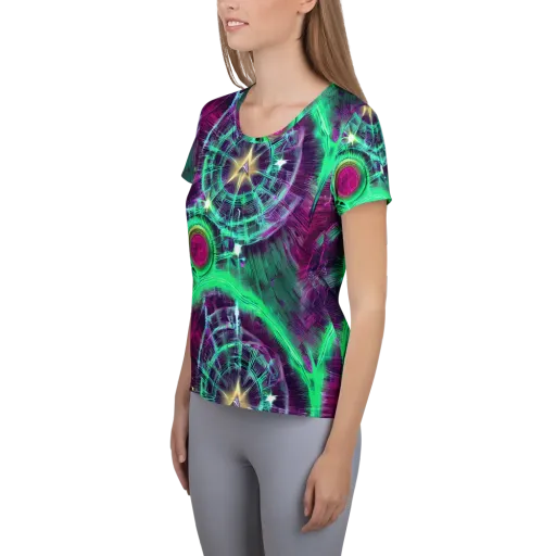 Müller Vortex on a Women's Athletic T-Shirt