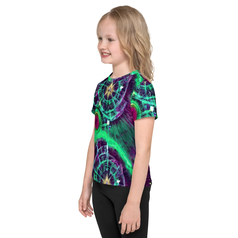 Müller Vortex on Kids Crew Neck T-Shirt — Left