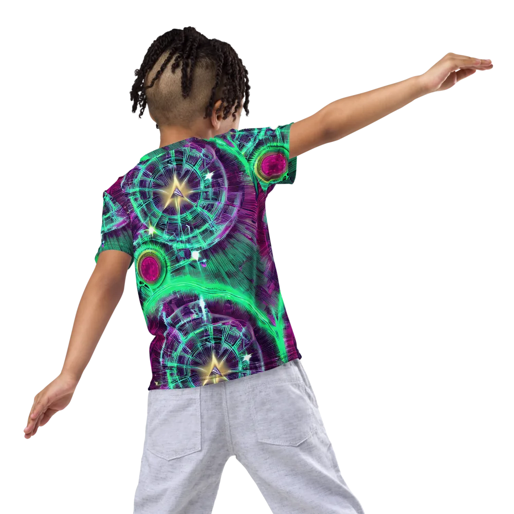 Müller Vortex on Kids Crew Neck T-Shirt — Back