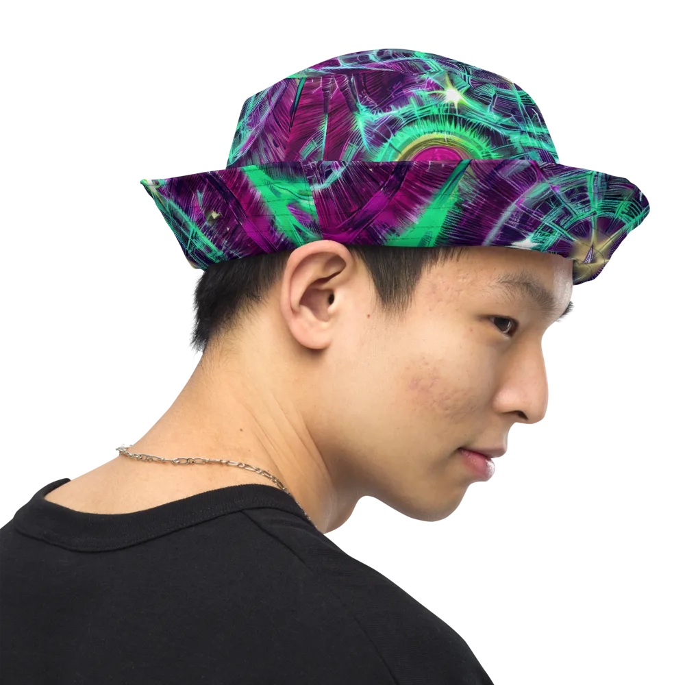 Müller Vortex on Reversible Bucket Hat — Right Outside