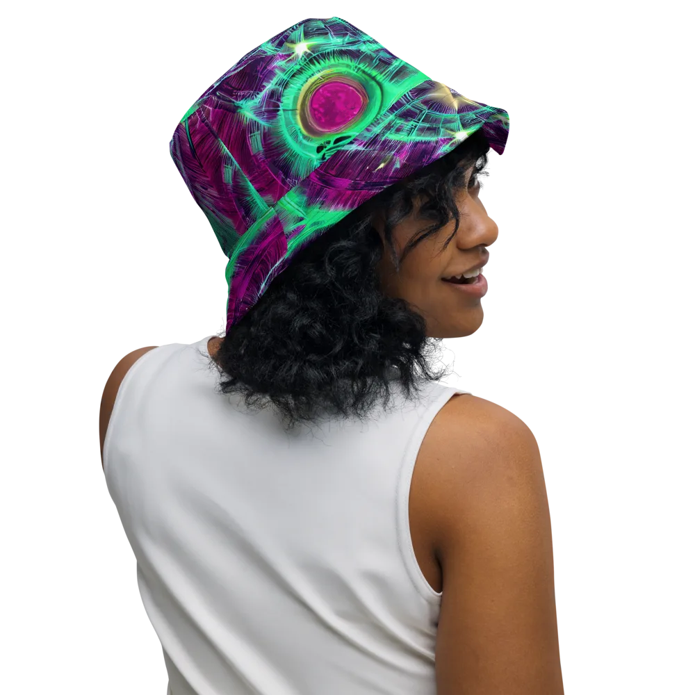 Müller Vortex on Reversible Bucket Hat — Right Outside