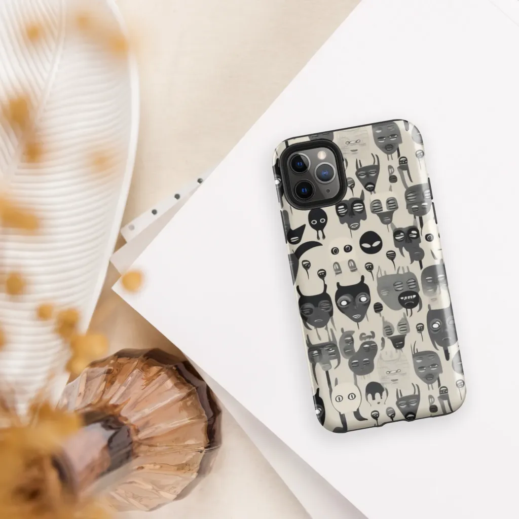 Ink Ghost Parade on Tough Case for iPhone® — Front