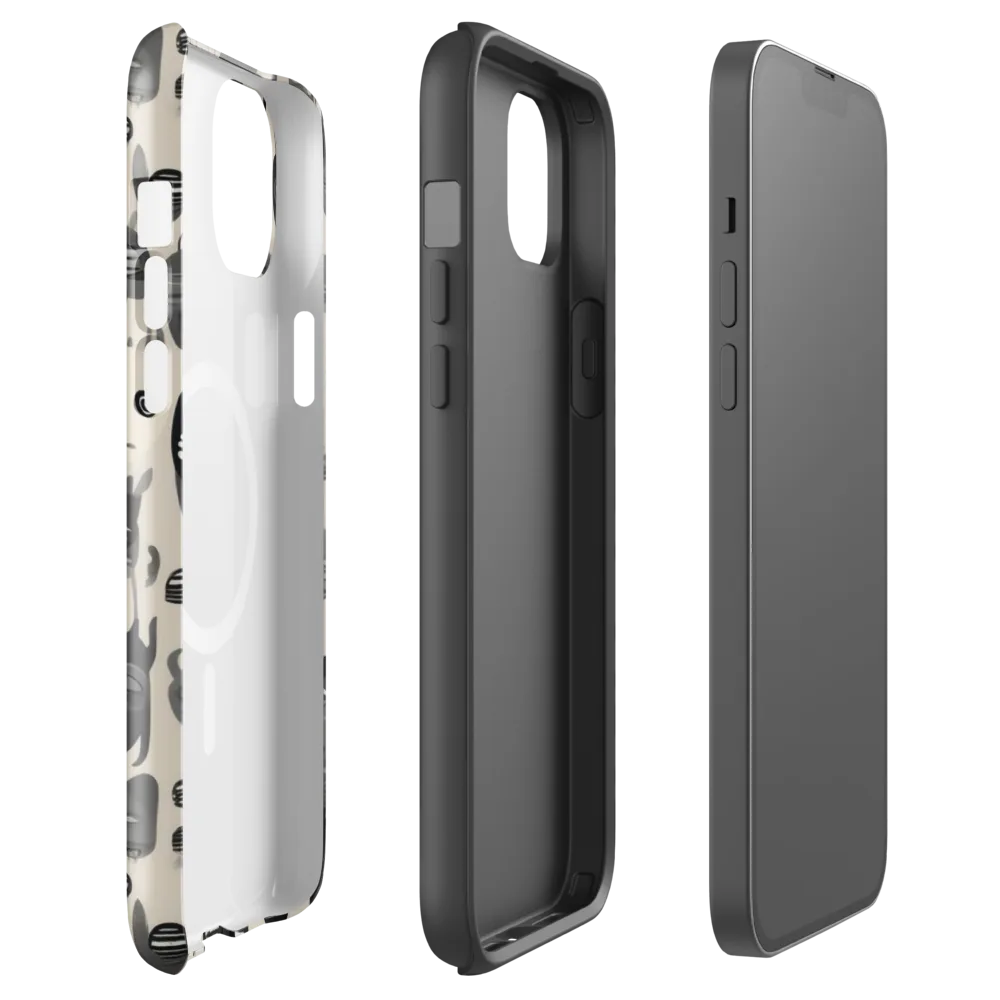 Ink Ghost Parade on MagSafe Tough Case for iPhone® — Front