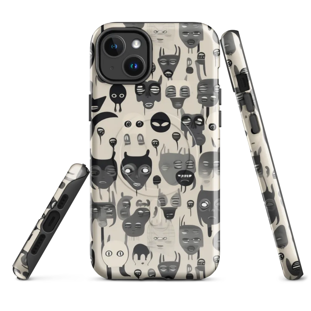 Ink Ghost Parade on MagSafe Tough Case for iPhone® — Front