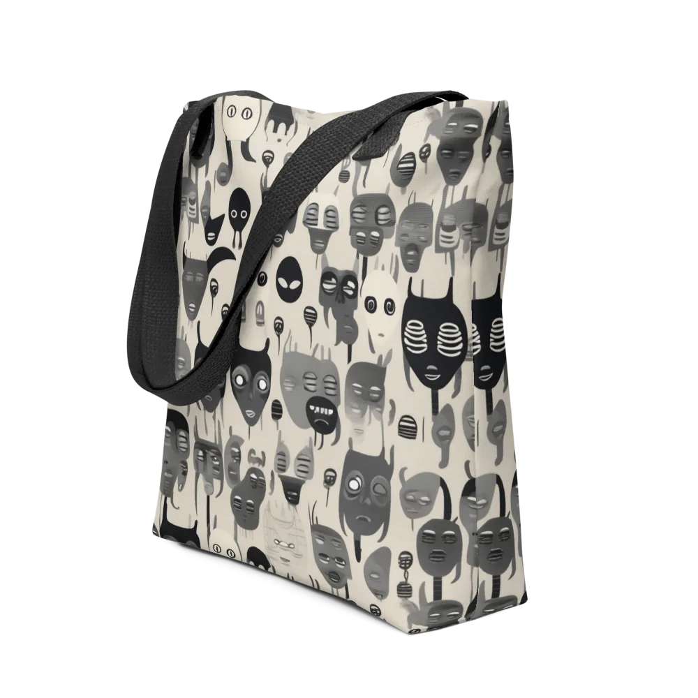 Ink Ghost Parade on Tote Bag — Front