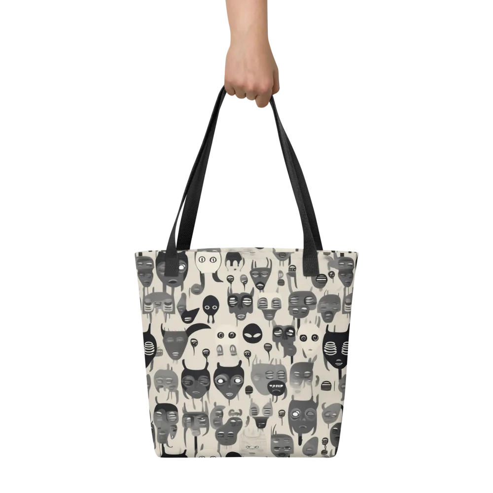 Ink Ghost Parade on Tote Bag — Front