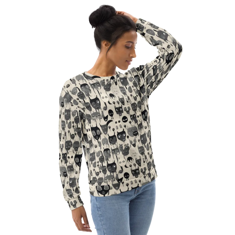Ink Ghost Parade on Sweatshirt — Right Front