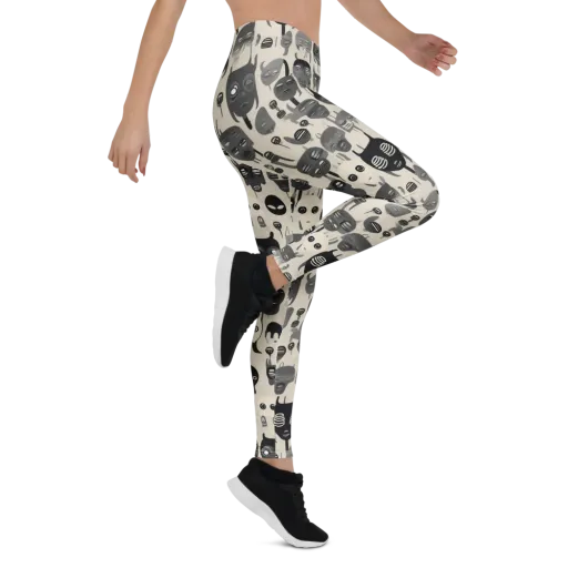 Ink Ghost Parade on a Leggings