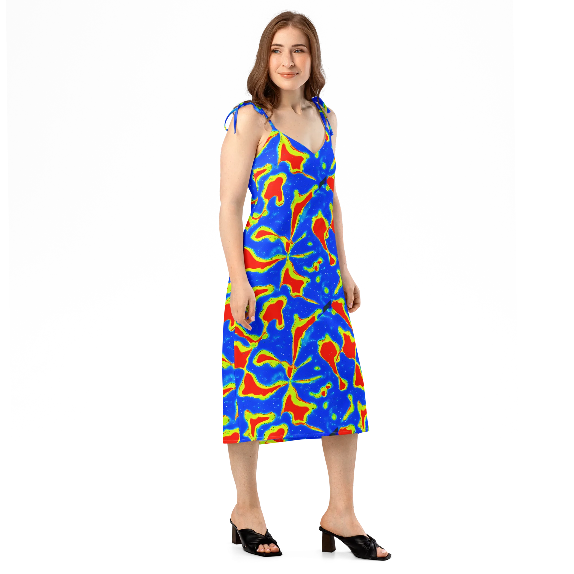 Heatwave Drift on Slip Dress — Right Front