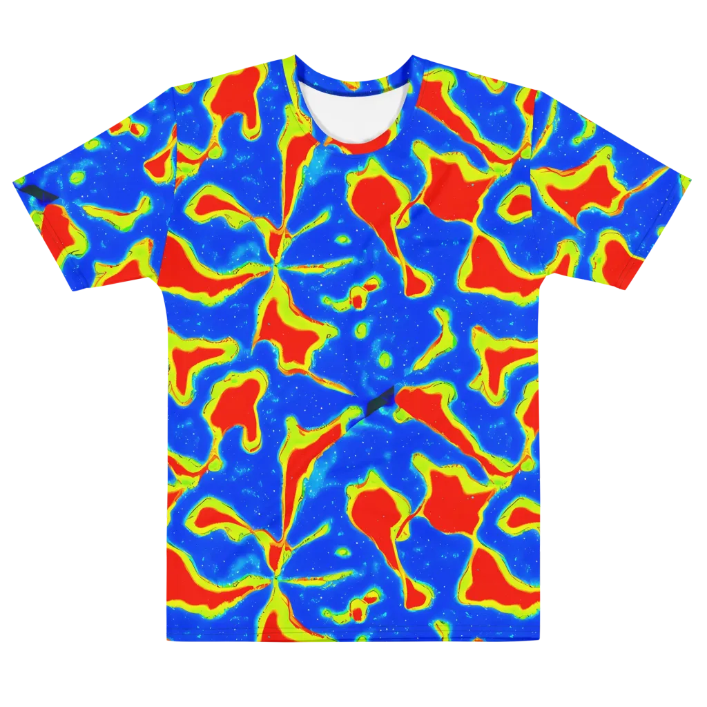 Heatwave Drift on Men's Cotton Crew Neck T-Shirt — Front