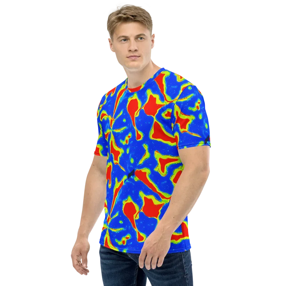 Heatwave Drift on Men's Crew Neck T-Shirt — Left