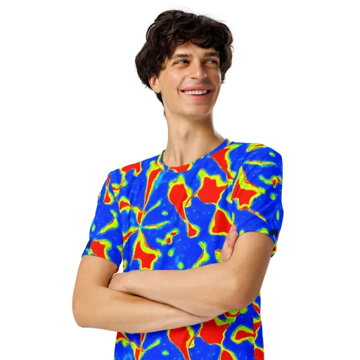 Heatwave Drift on a Men's Crew Neck T-Shirt