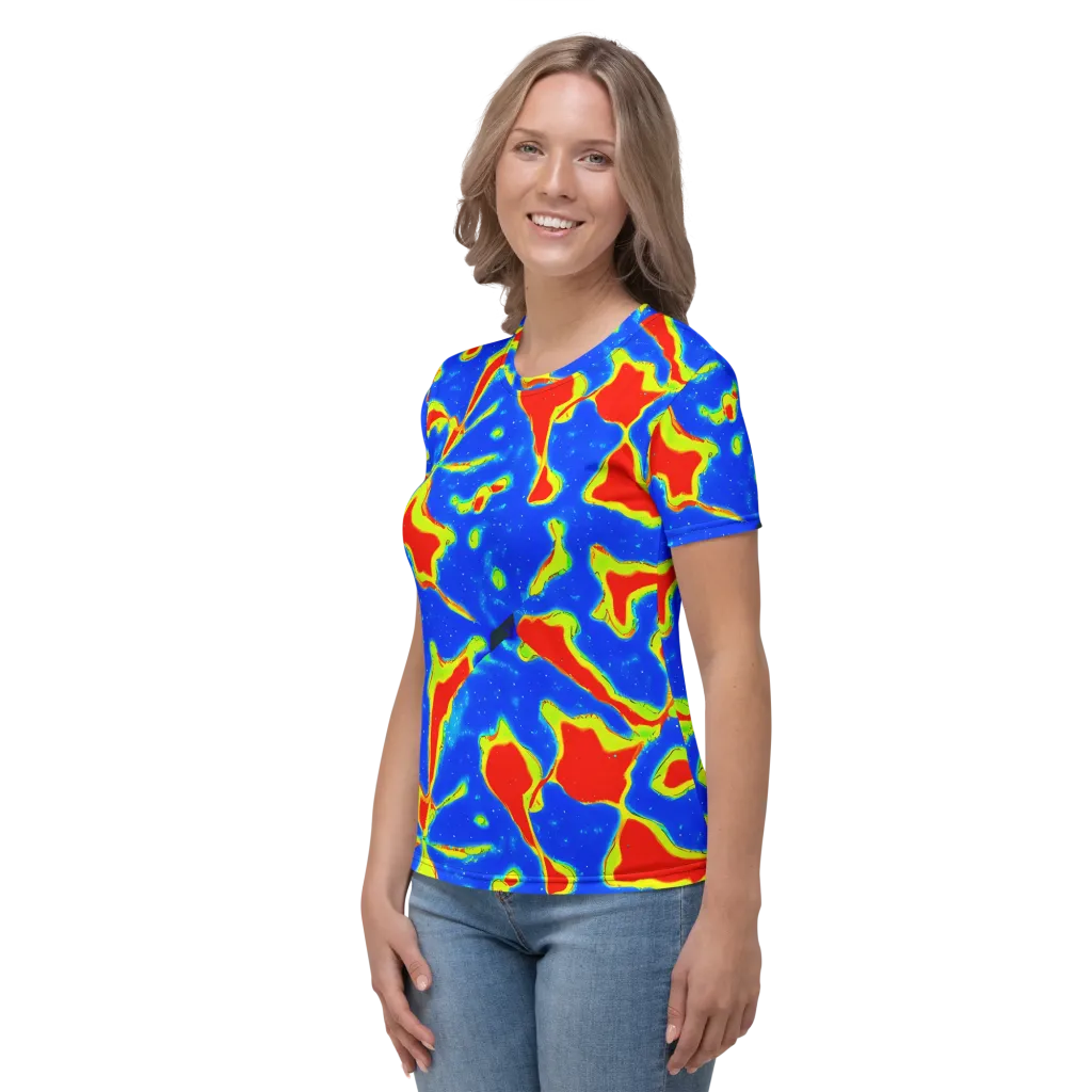 Heatwave Drift on Women's Crew Neck T-Shirt — Left