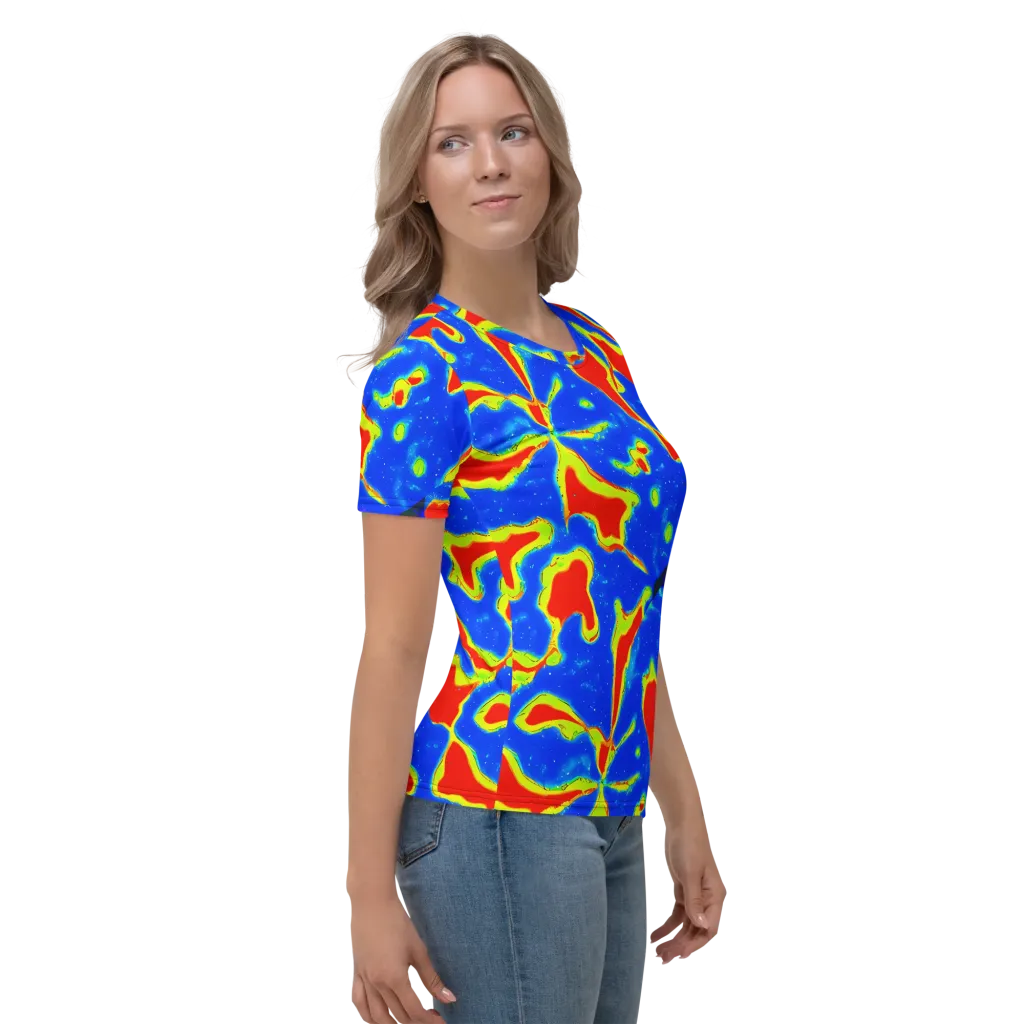 Heatwave Drift on Women's Crew Neck T-Shirt — Right