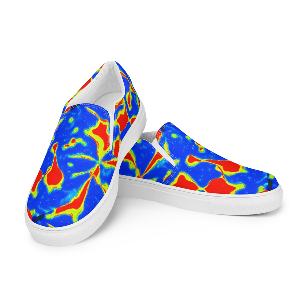 Heatwave Drift on Men's Slip-On Canvas Shoes — Left Front