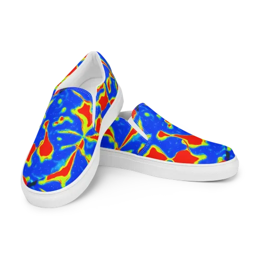Heatwave Drift on a Men's Slip-On Canvas Shoes