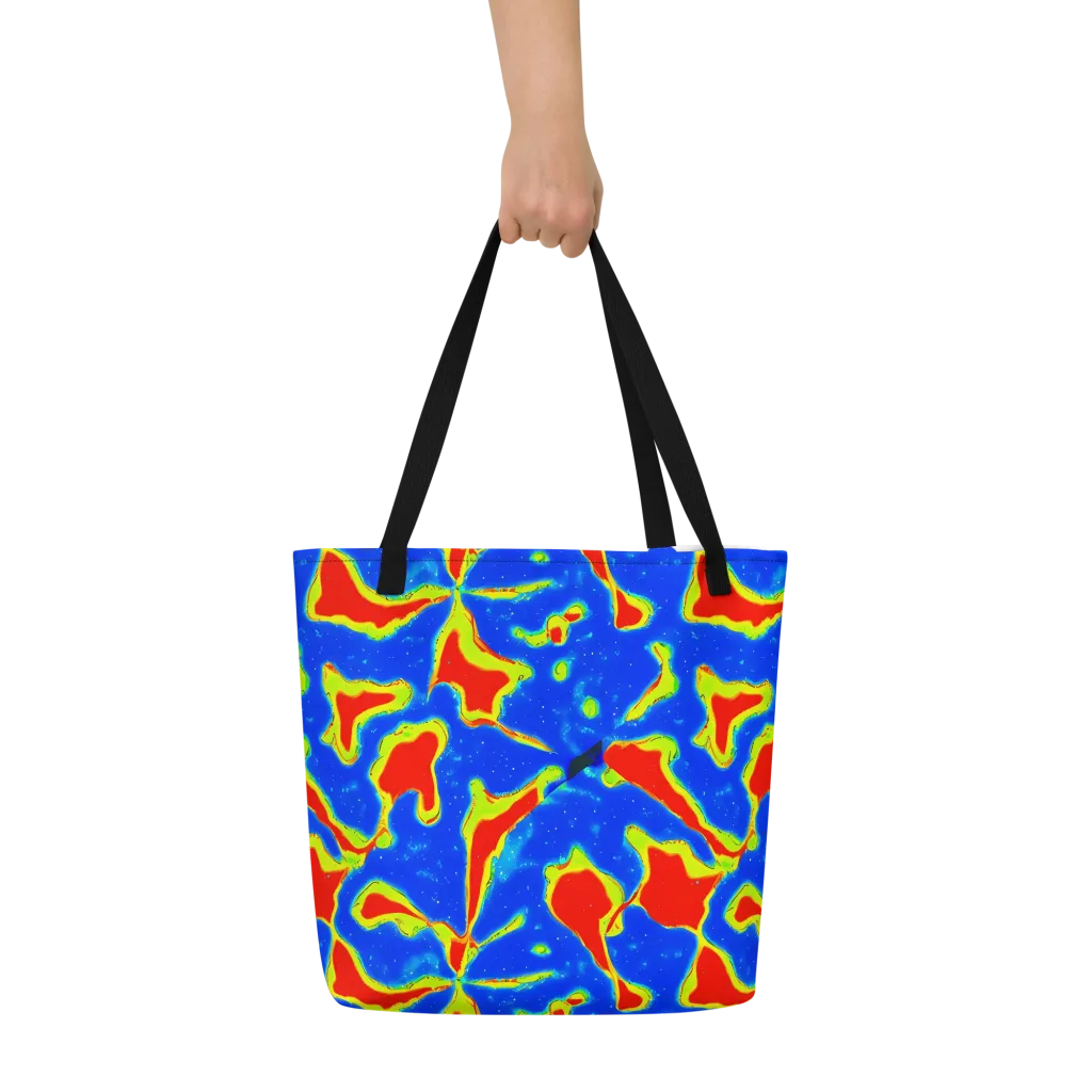 Heatwave Drift on Large Tote Bag W/ Pocket — Front