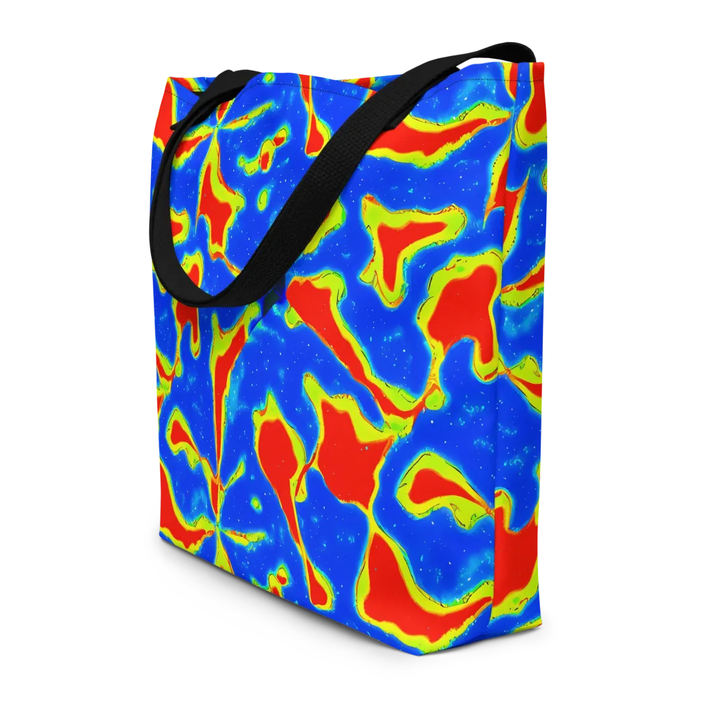 Heatwave Drift on Large Tote Bag W/ Pocket — Front