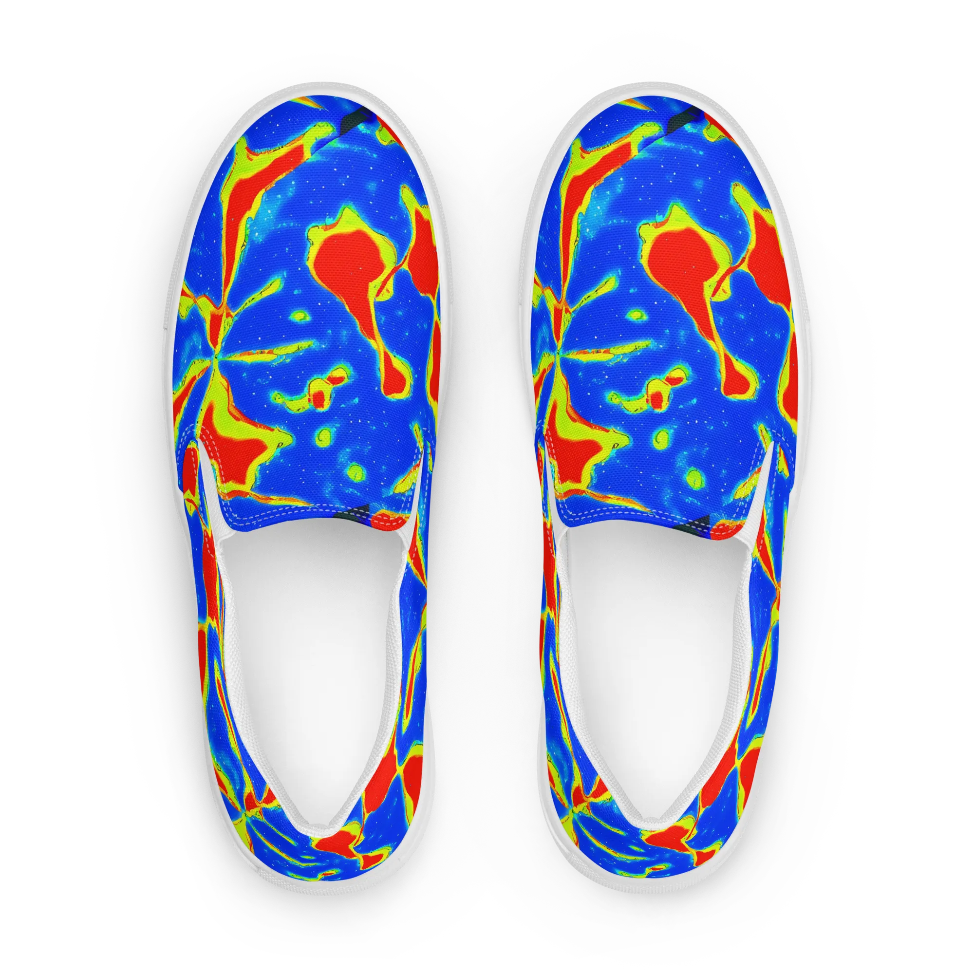 Heatwave Drift on Women's Slip-On Canvas Shoes — Front
