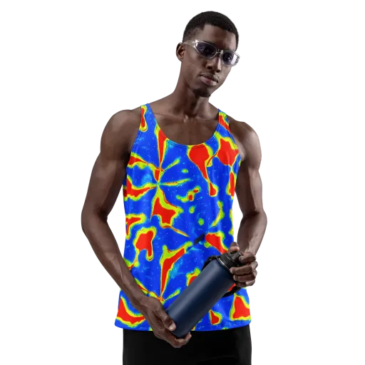 Heatwave Drift on a Men's Tank Top