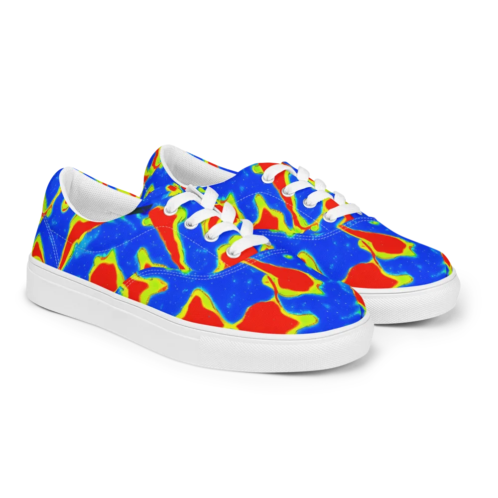 Heatwave Drift on Men's Lace-Up Canvas Shoes — Right Front