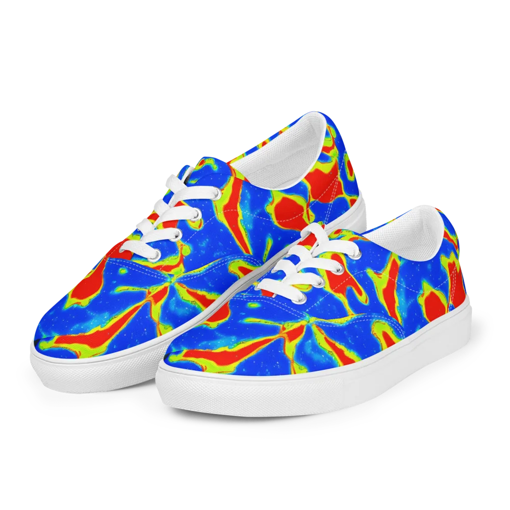 Heatwave Drift on Men's Lace-Up Canvas Shoes — Left Front