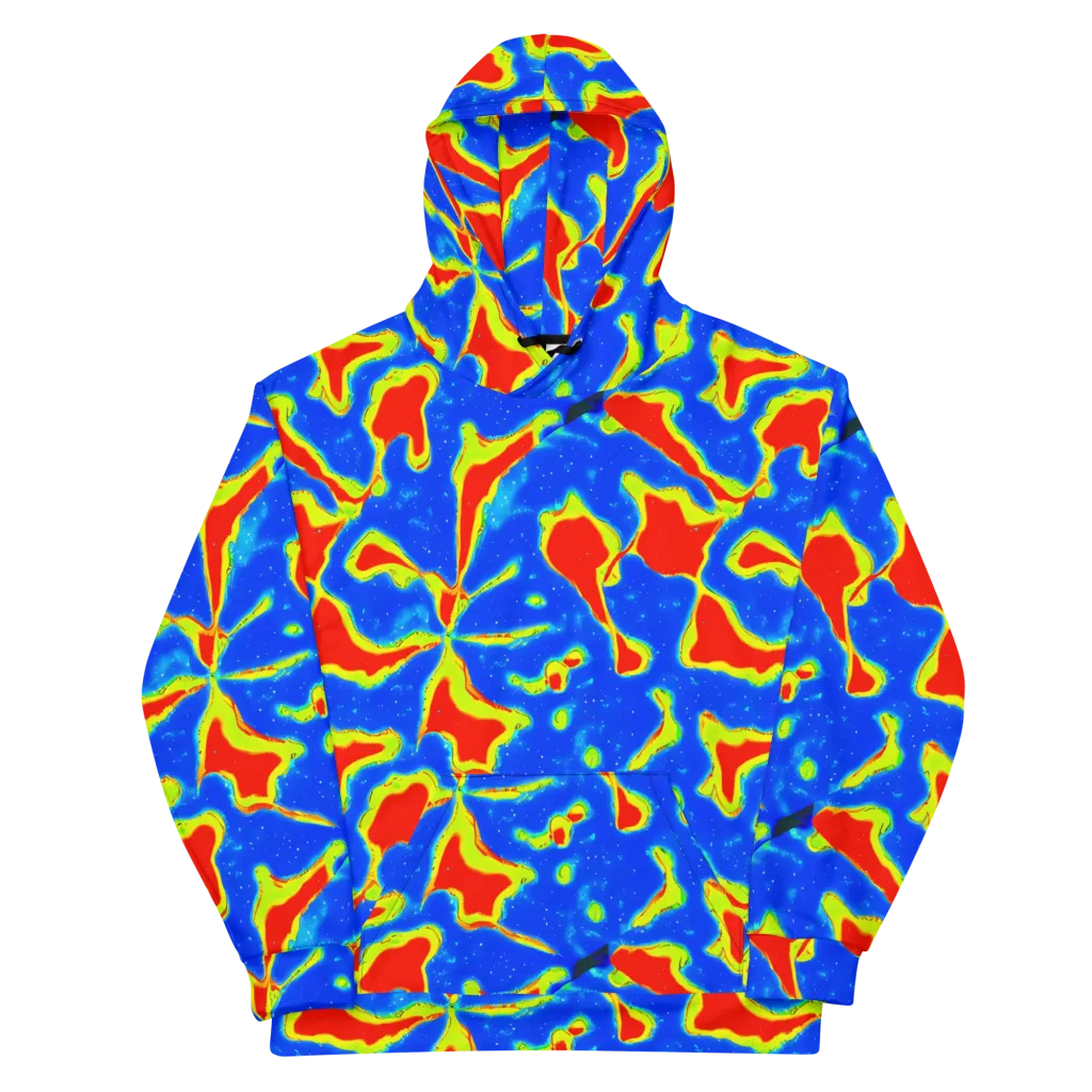 Heatwave Drift on Cotton Hoodie — Front