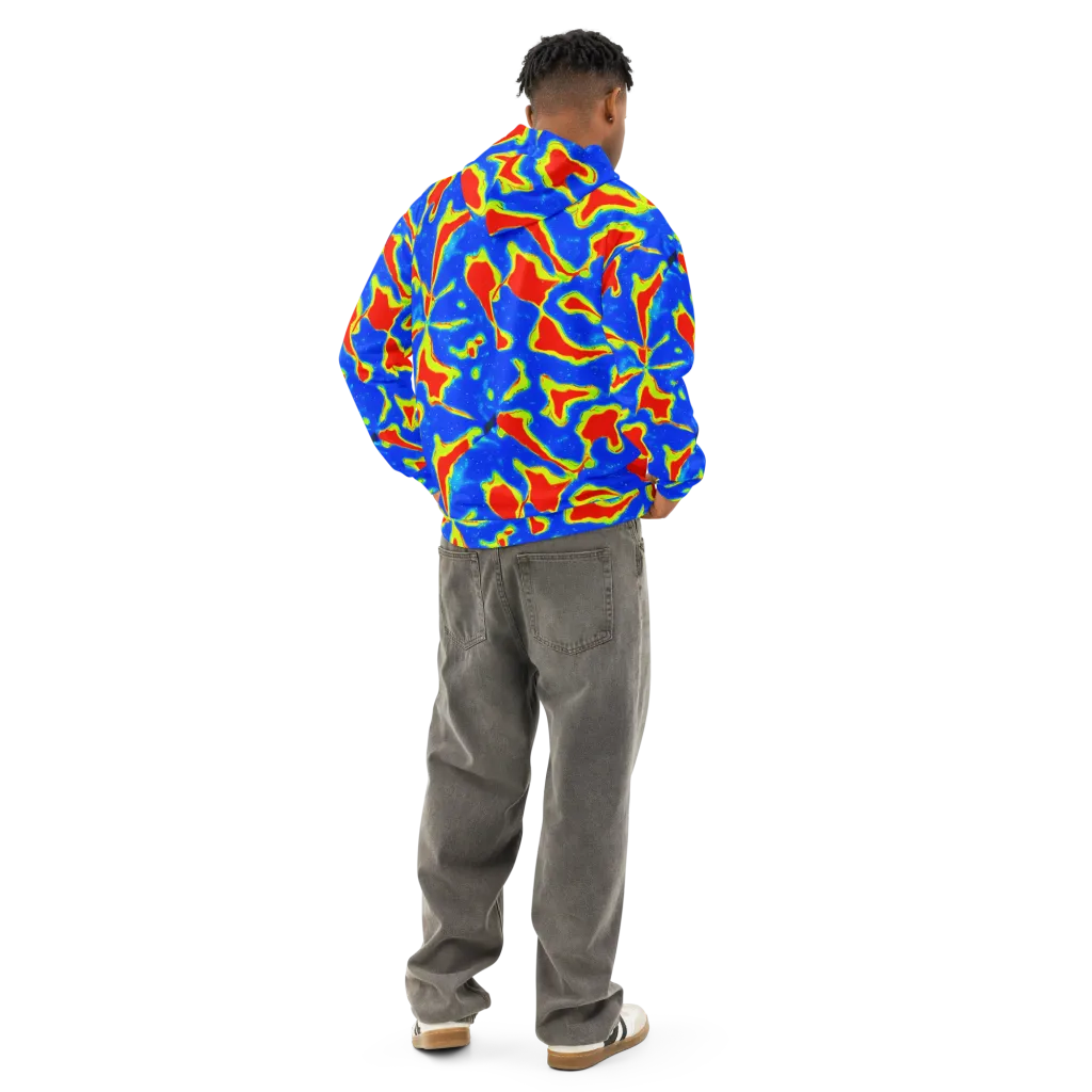 Heatwave Drift on Cotton Hoodie — Back