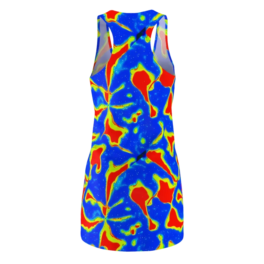 Heatwave Drift on Racerback Dress — Back
