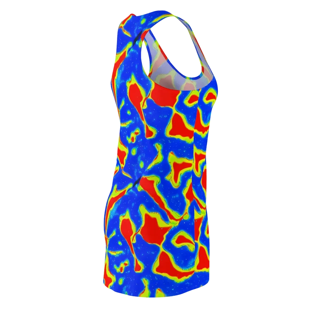 Heatwave Drift on Racerback Dress — Back Side