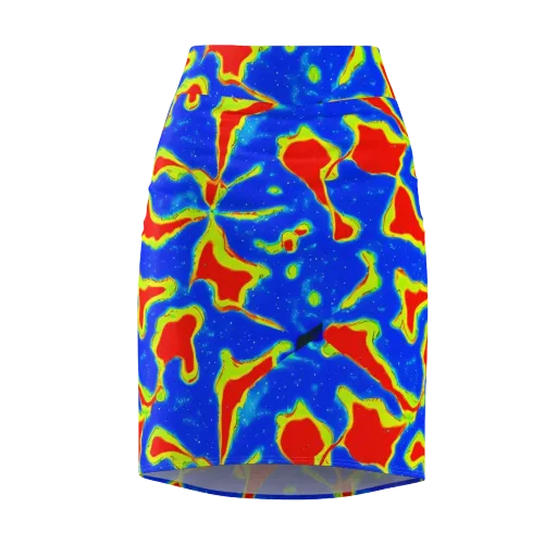 Heatwave Drift on a Pencil Skirt