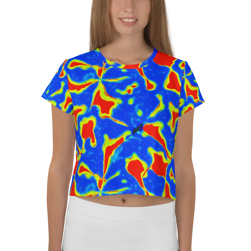 Heatwave Drift on Crop Tee — Front