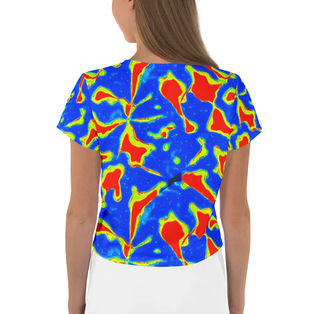 Heatwave Drift on Crop Tee — Back