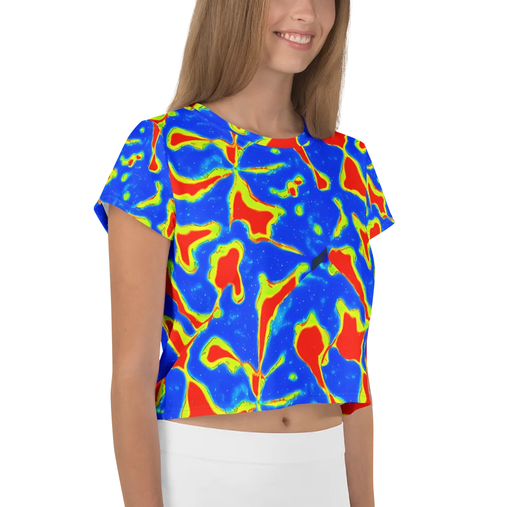 Heatwave Drift on Crop Tee — Right
