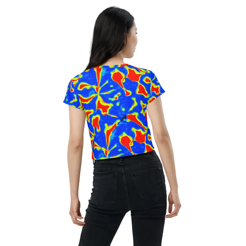 Heatwave Drift on Crop Tee — Back