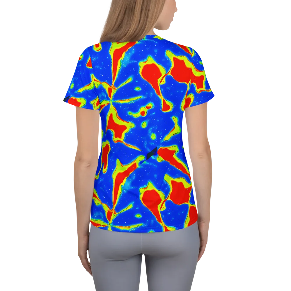 Heatwave Drift on Women's Athletic T-Shirt — Back