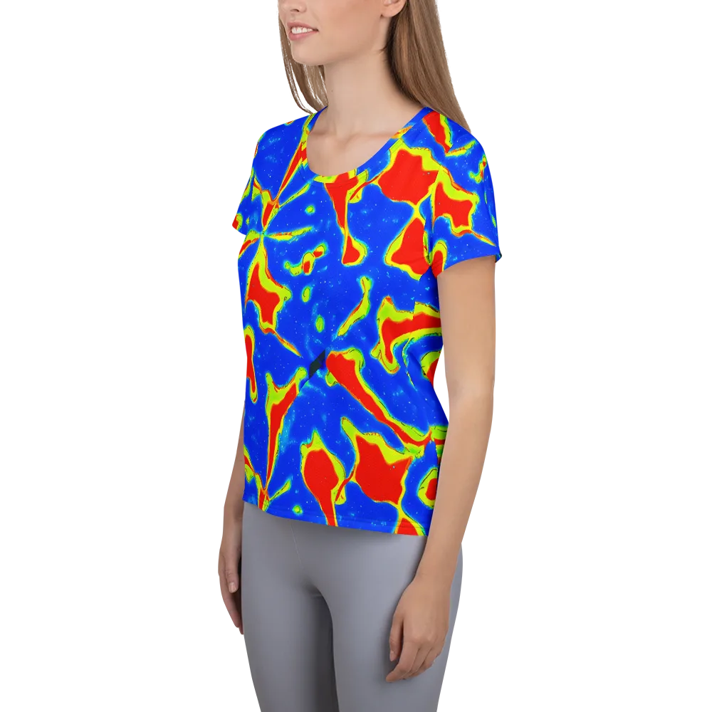 Heatwave Drift on Women's Athletic T-Shirt — Left
